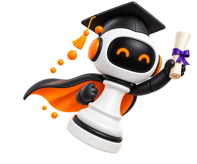 Cheeku in his graduation cap, holding a diploma